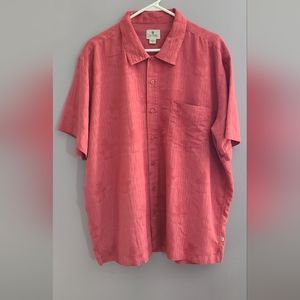 Solitude XL dress‎ shirt casual palm trees mens